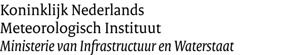 Woordmerk (logo) van het Koninklijk Nederlands Meteorologisch Instituut (KNMI)